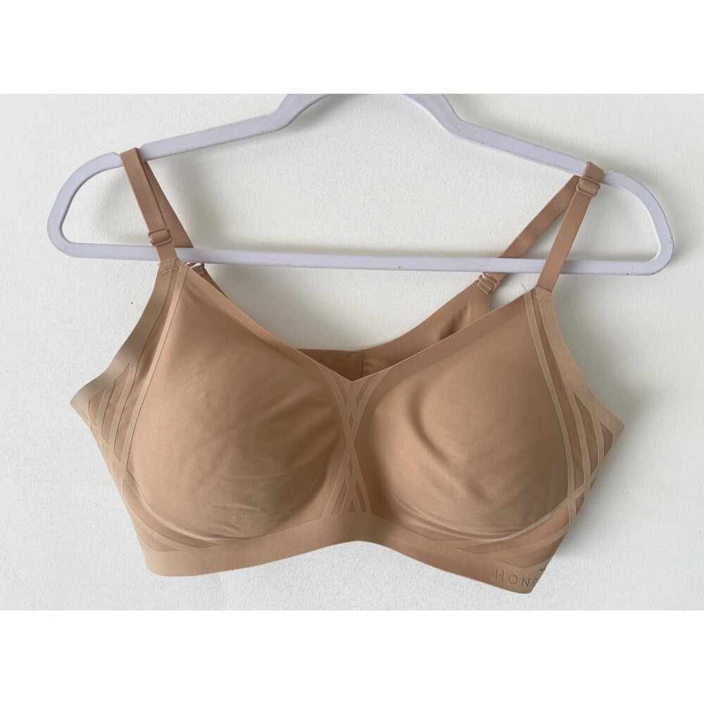 Honeylove Silhouette Bra Size Large Nude Wireless